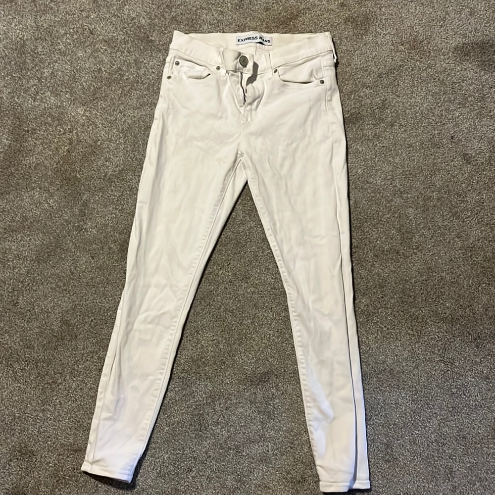 Express Jeans - white- size 8 woman’s